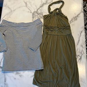 Ann Taylor loft dress and shirt